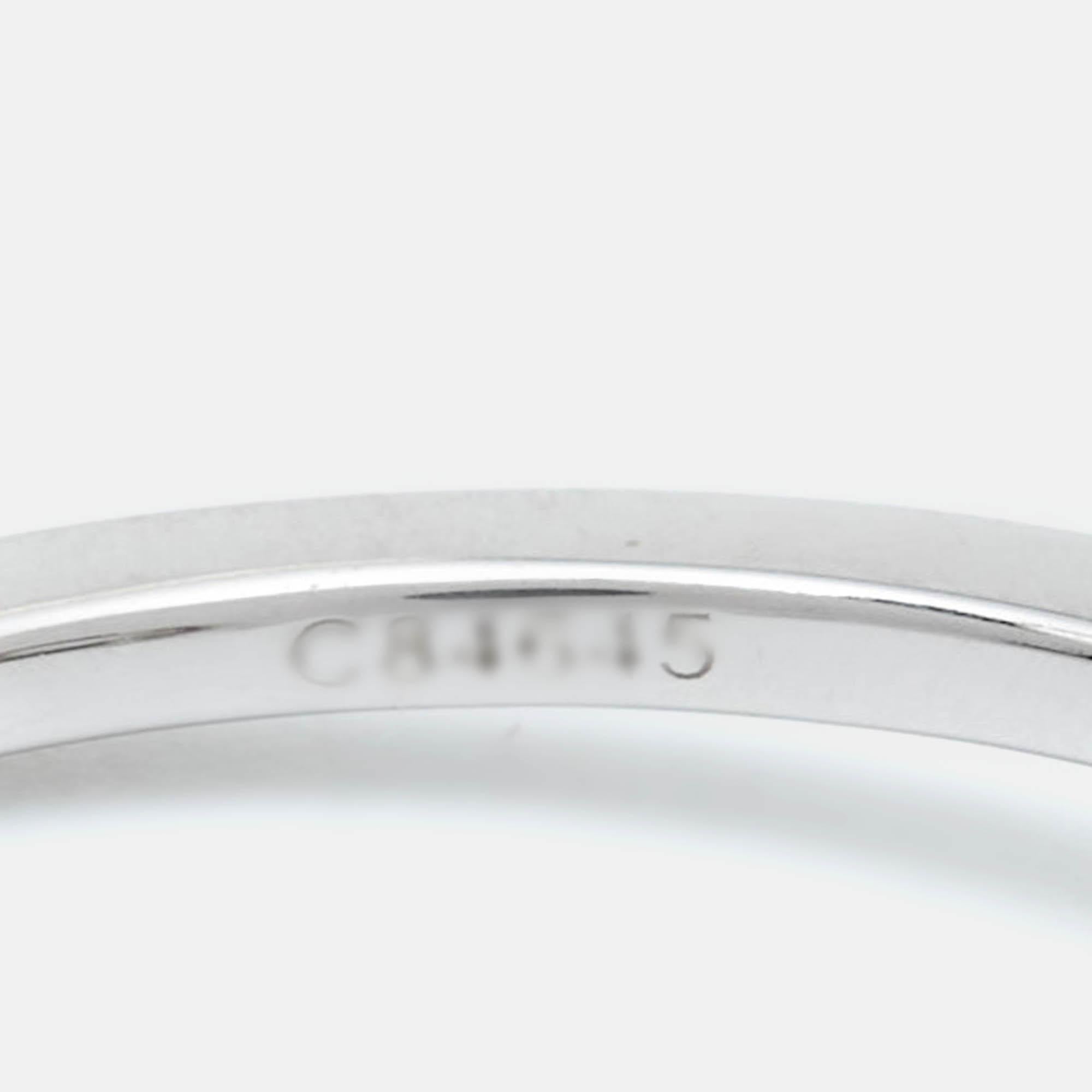 Messika Move Uno Diamonds 18k White Gold Ring Size 48 4