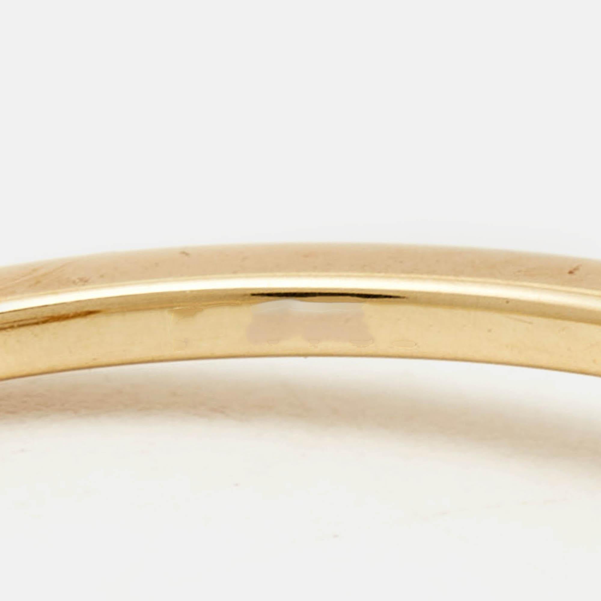 Messika Move Uno Diamonds 18k Yellow Gold Ring Size 52 2