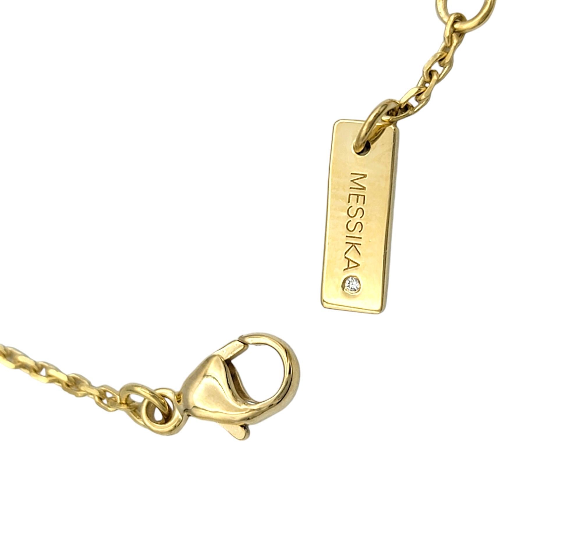 Messika Move Uno Pavé Diamond Hand Bracelet in 18 Karat Yellow Gold 3