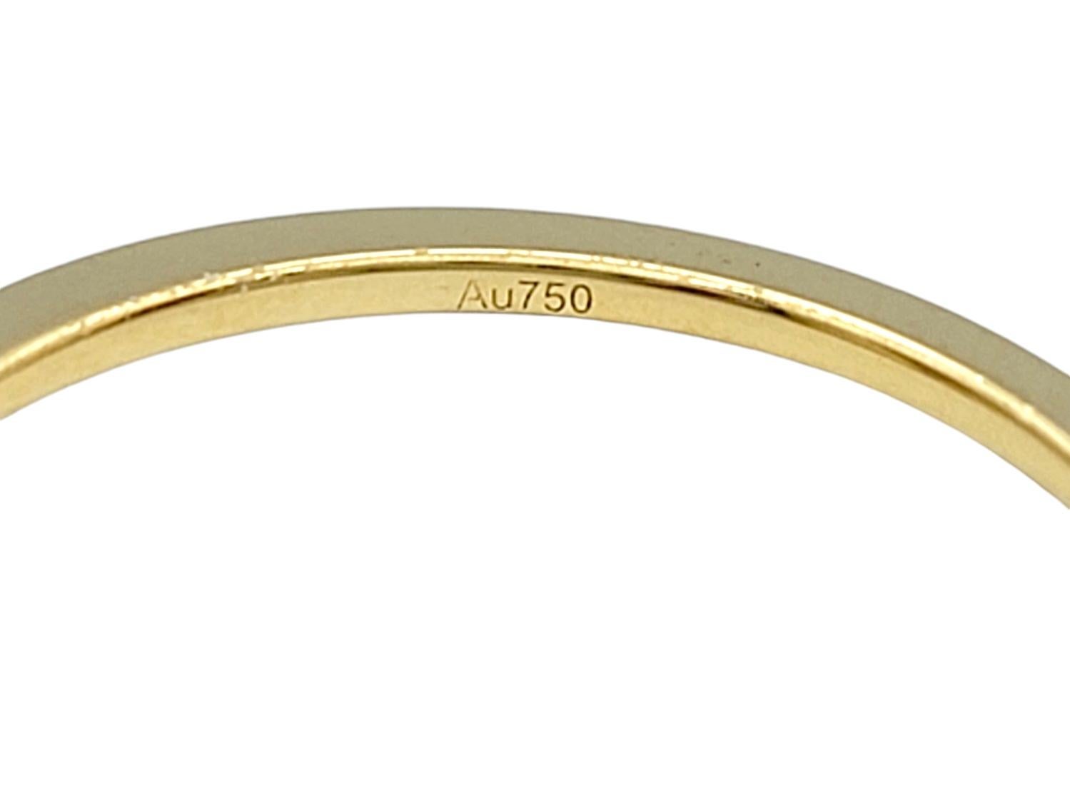 Messika Move Uno Pavé Diamant Slider Band Ring in 18 Karat Gelbgold 2