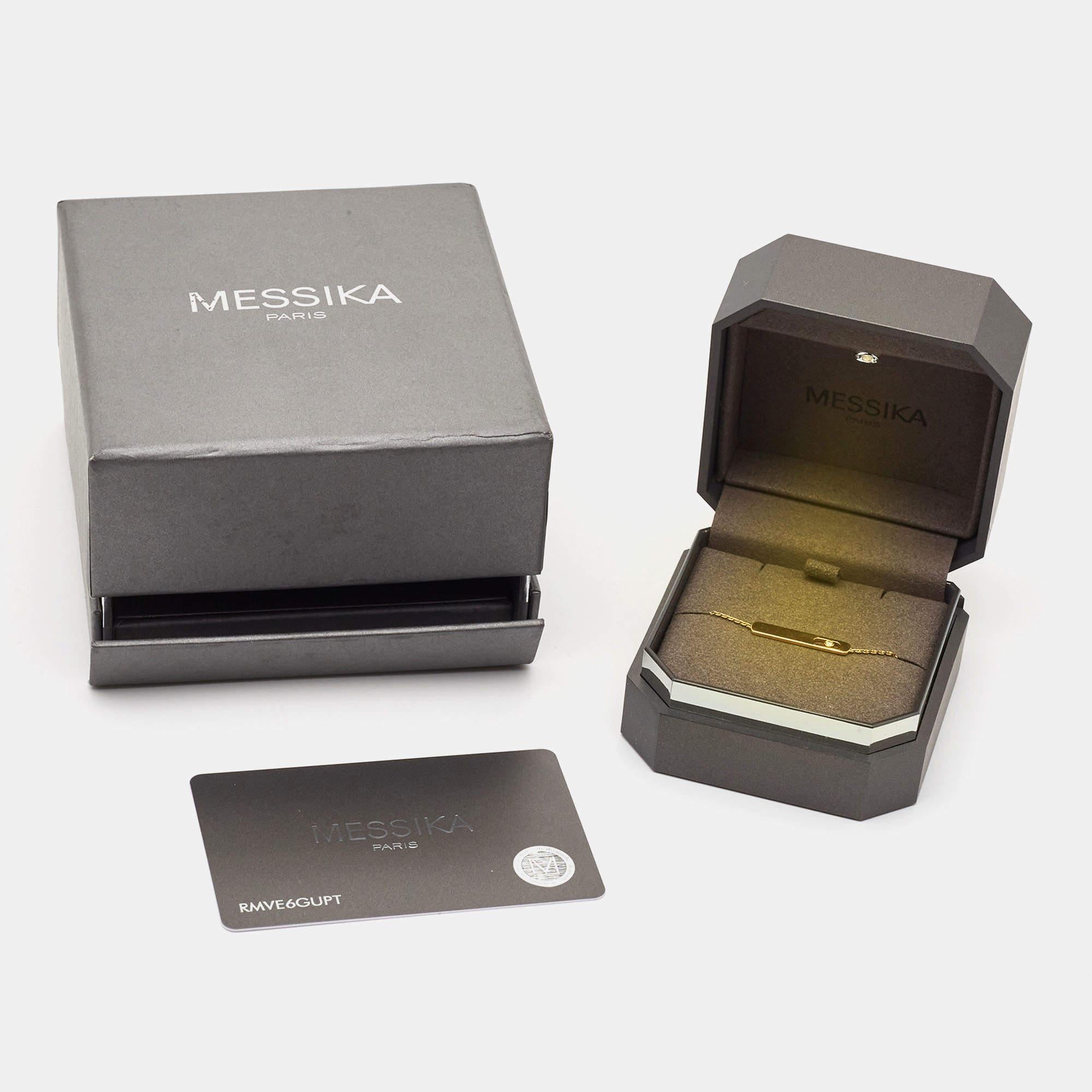 Messika My First Armband Diamant 18k Gelbgold Armband im Angebot 3