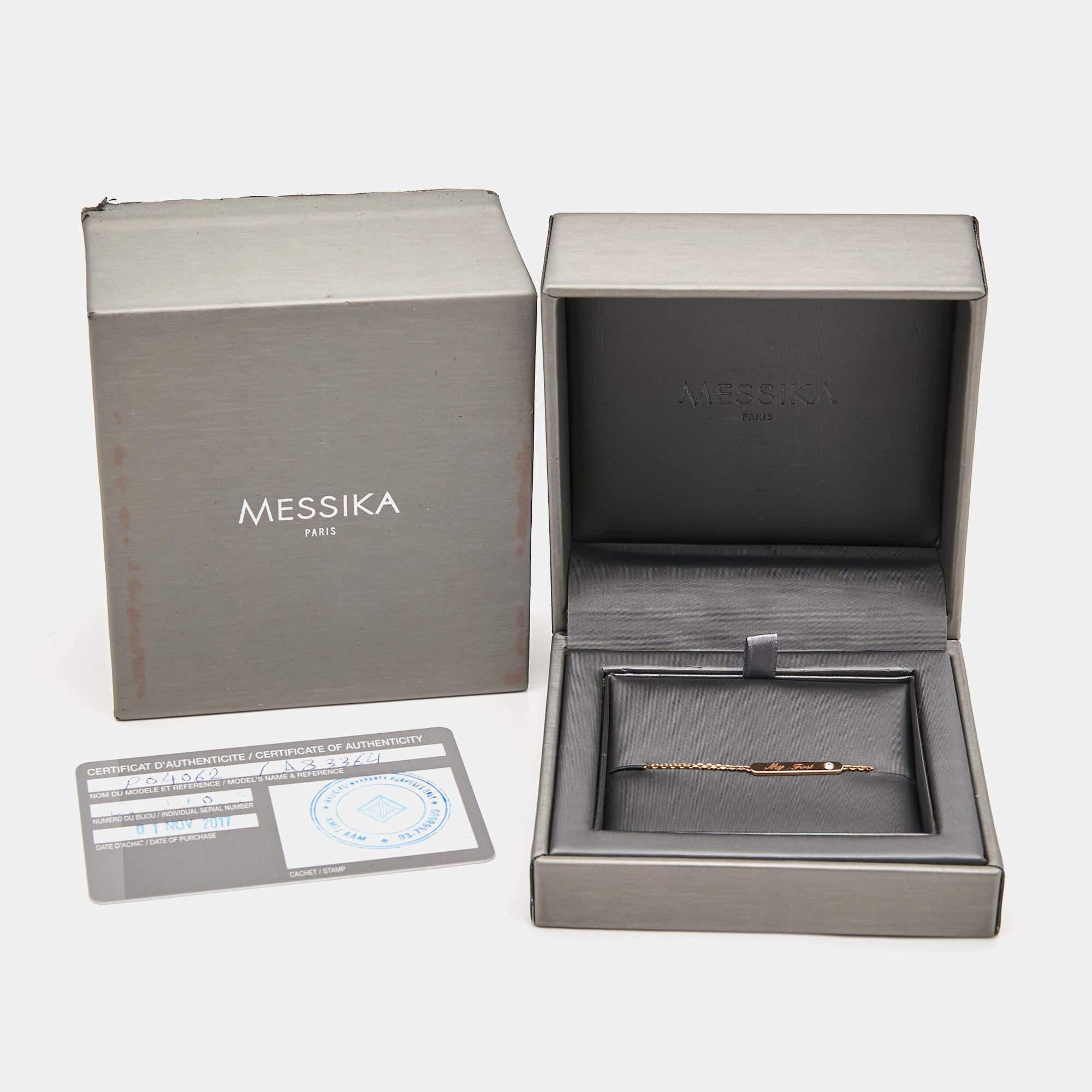 Messika My First Diamond 18k Roségold Armband im Angebot 3