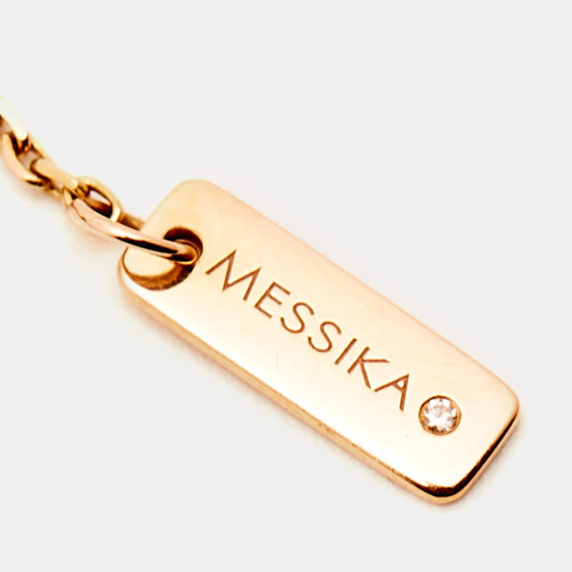 Messika My First Diamond 18K Rose Gold Bracelet For Sale 2