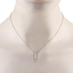 Messika My First Diamond, collier en or blanc 18 carats pavé de 0,30 carat de diamants