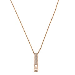 Messika My First Diamond Pave 18K Rose Gold Pendant Necklace