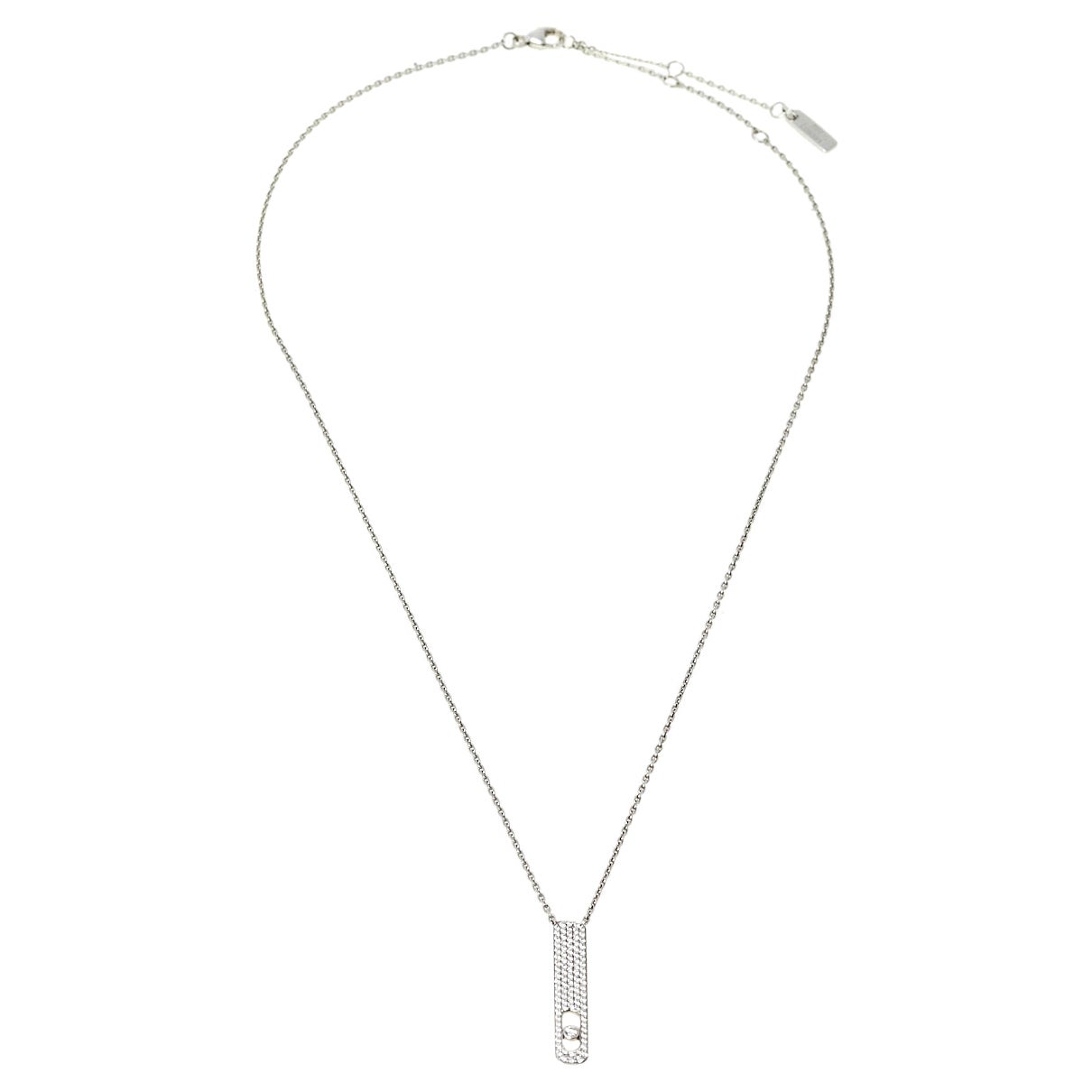 Messika My First Diamond Pave 18K White Gold Pendant Necklace