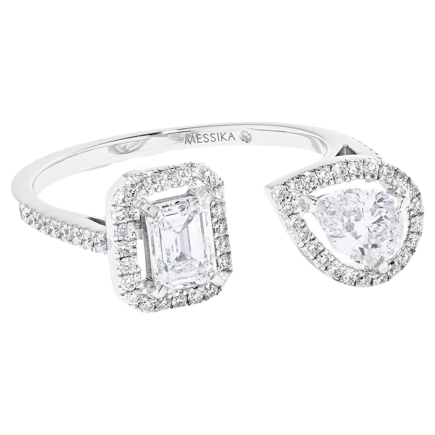 Messika My Twin Toi & Moi 18K White Gold & Diamond Ring