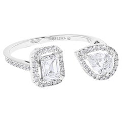 Messika My Twin Toi & Moi Ring aus 18 Karat Weißgold mit Diamanten