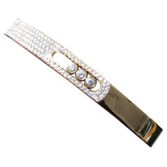 Messika Paris, 18 Karat Yellow Gold Bracelet Set with Diamonds