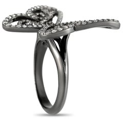 Messika Paris 18K White Gold Butterfly Arabesque 0.78 Ct Diamond Ring