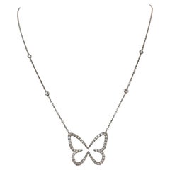 Messika Paris „Butterfly“ – Halskette aus 18-karätigem Weißgold mit Diamanten