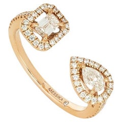 Messika Rose Gold My Twin Toi & Moi Diamond 0.30ct Ring Size 48