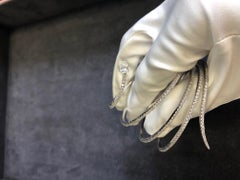 Messika Skinny Snake Diamond Bracelet in 18 Karat White Gold