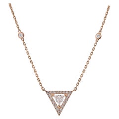 Messika Thea Rose Gold Diamond Pendant Necklace