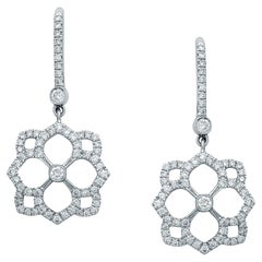 Messika White Gold & Diamond Floral Earrings