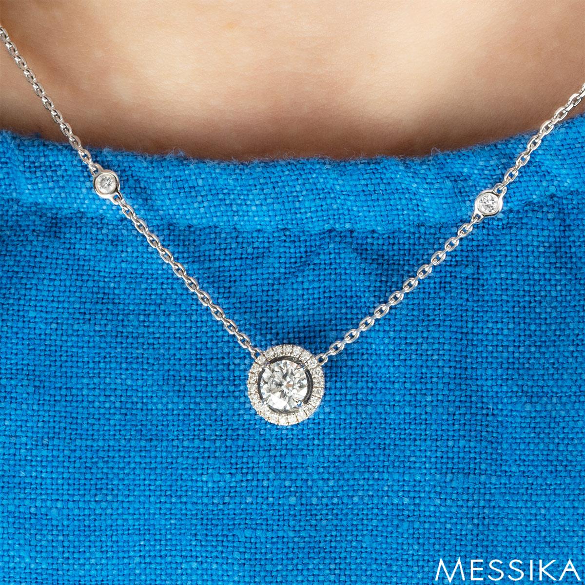 Messika Pendentif Joy en or blanc 0,20 carat Pour femmes en vente