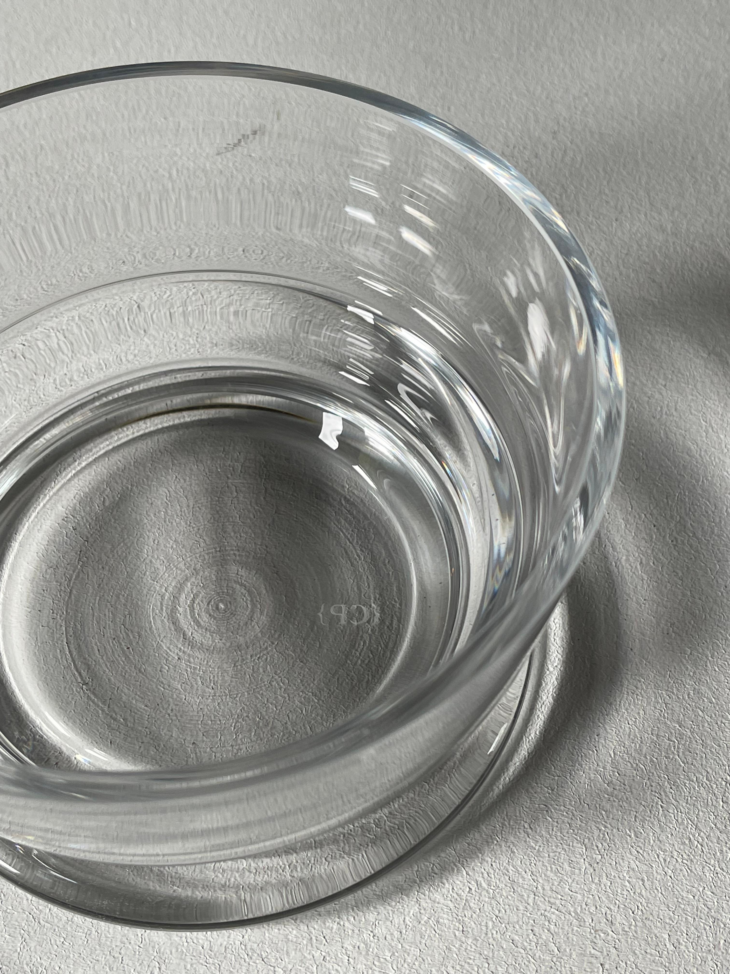 MET Ice bowl / Christophe Delcourt 
2016 / Glass
dia 16,6 x h.9 cm

Met glassware is about blending shapes and periods. 
A mid-20th century allegiance, a blink to classical elegance with its hint of silvered glass... But also a true modernity in the