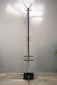 Metal Coat Rack Industrial Style from the 1950s