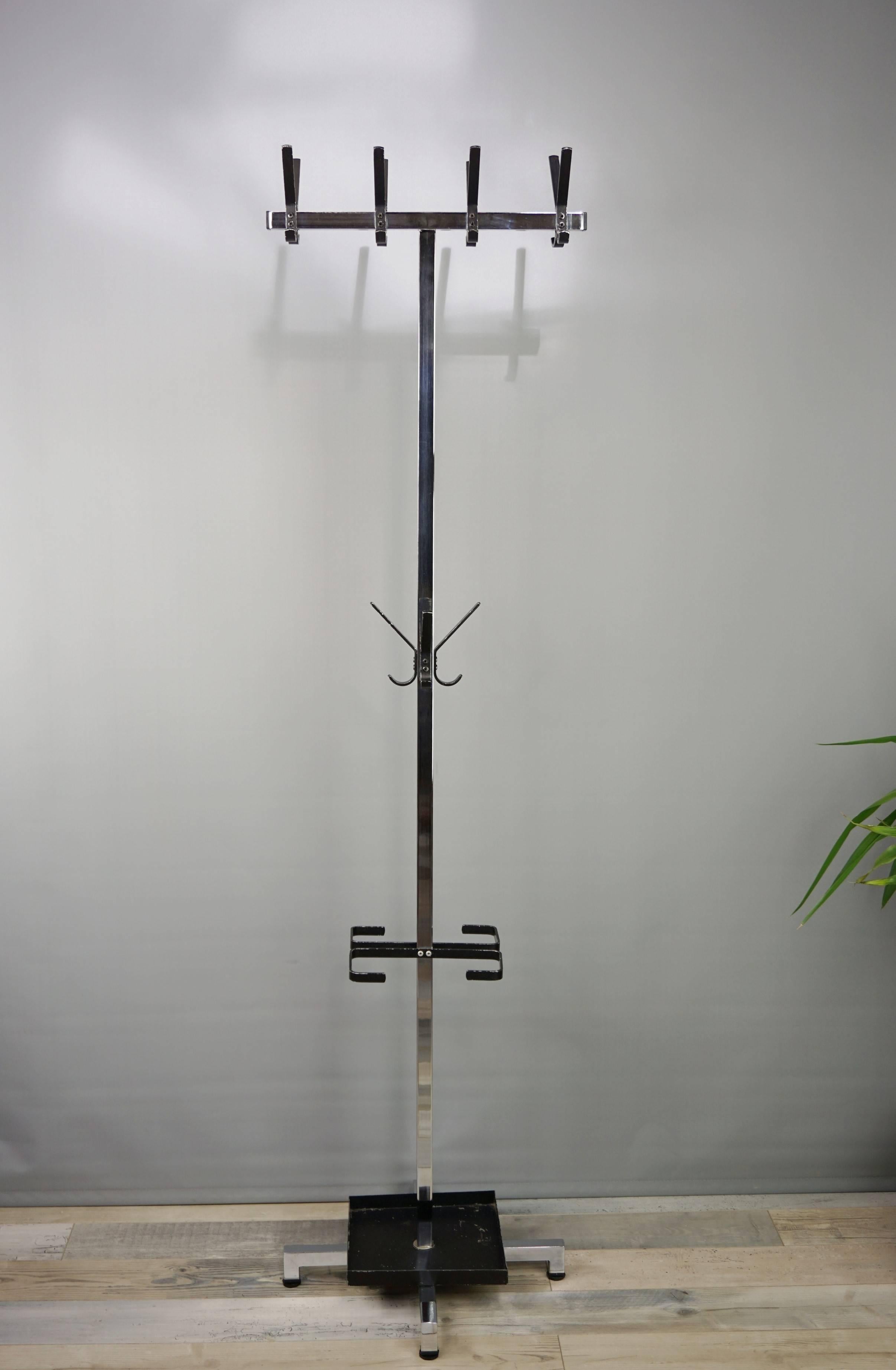 Belgian Metal Coat Rack Industrial Style from the 1950s For Sale
