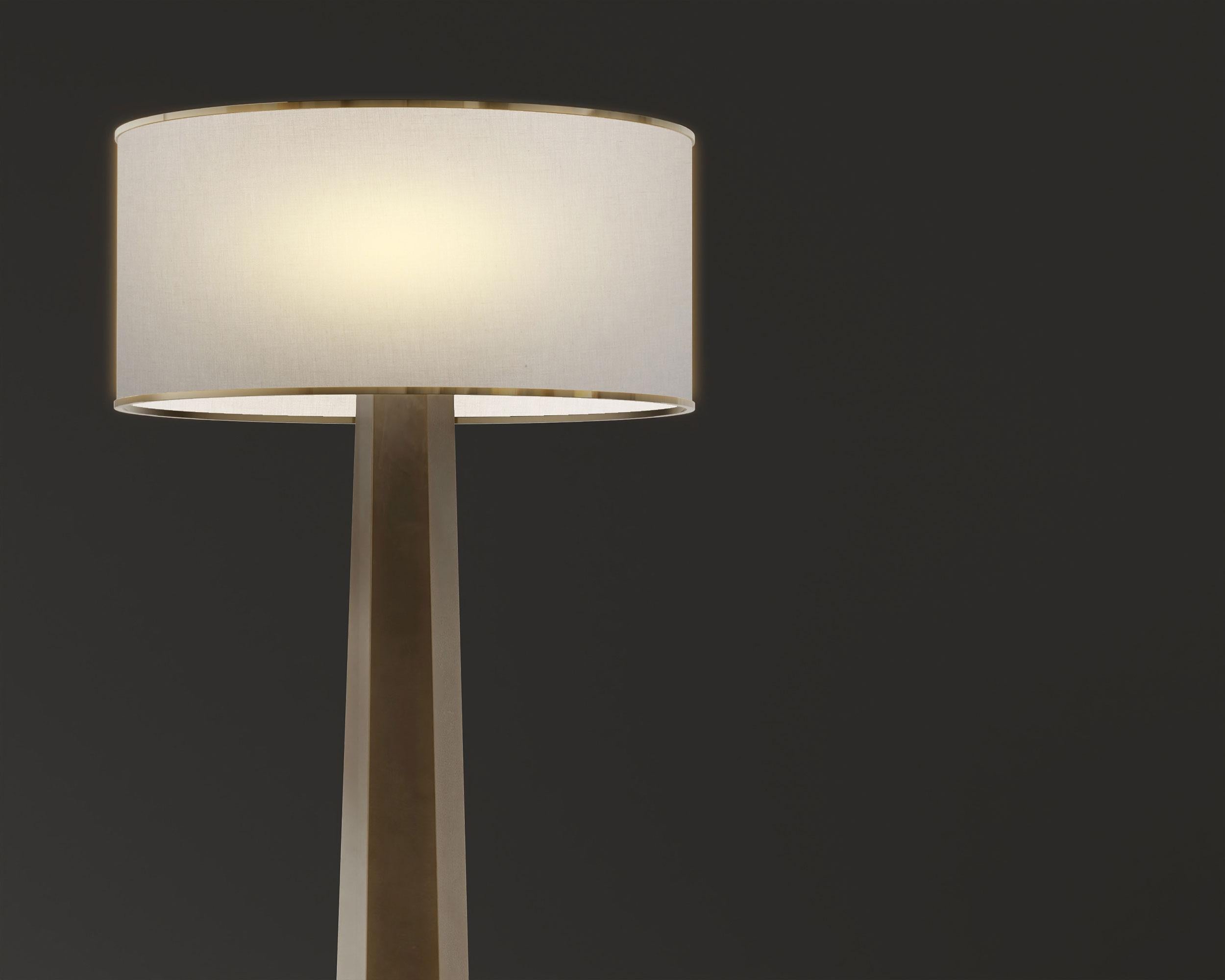 Meta-Kristall-Stehlampe in Patina-Bronze von Palena Furniture (Türkisch) im Angebot