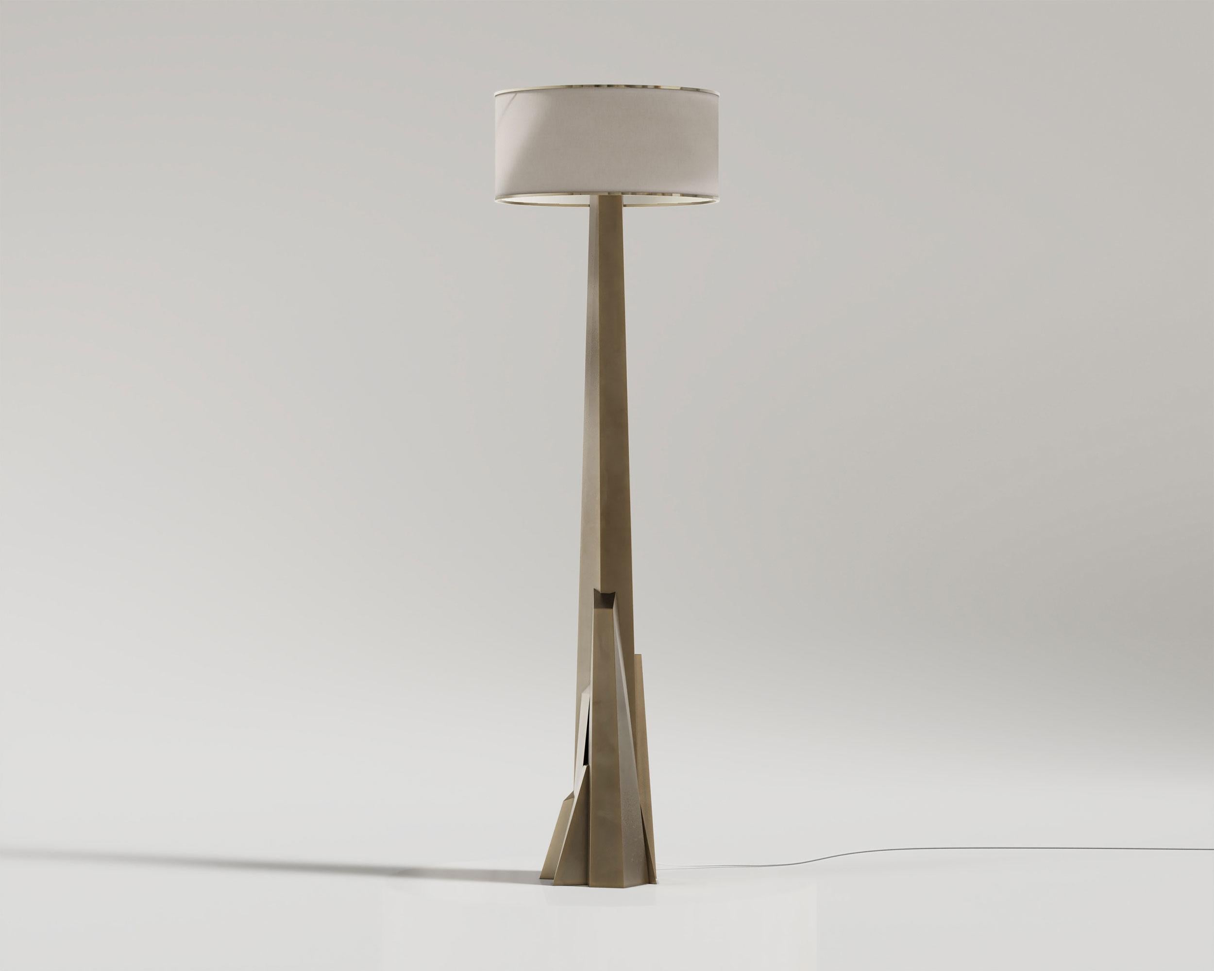 Meta-Kristall-Stehlampe in Patina-Bronze von Palena Furniture im Zustand „Neu“ im Angebot in Istanbul, TR