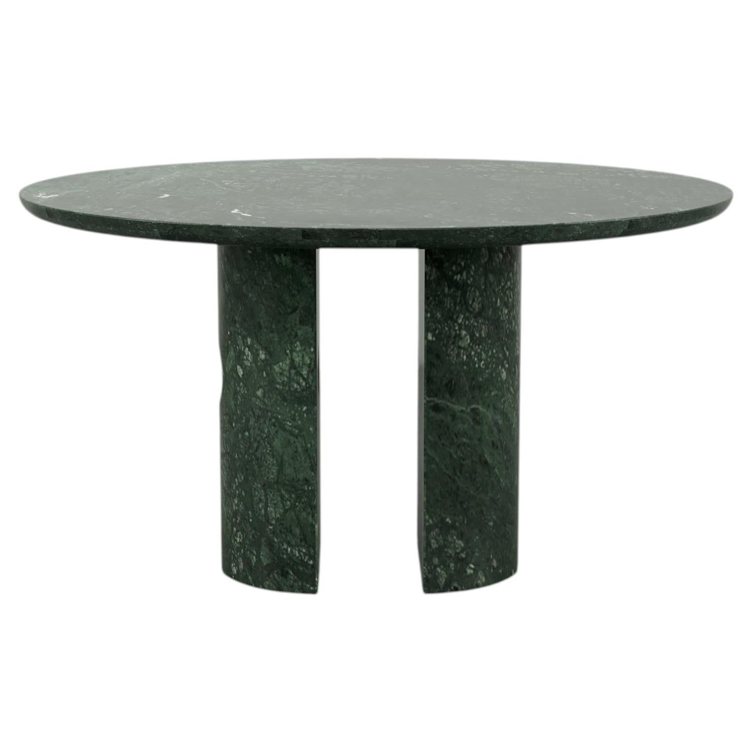 Table en marbre vert Meta Guatemala par Phillip Jividen en vente
