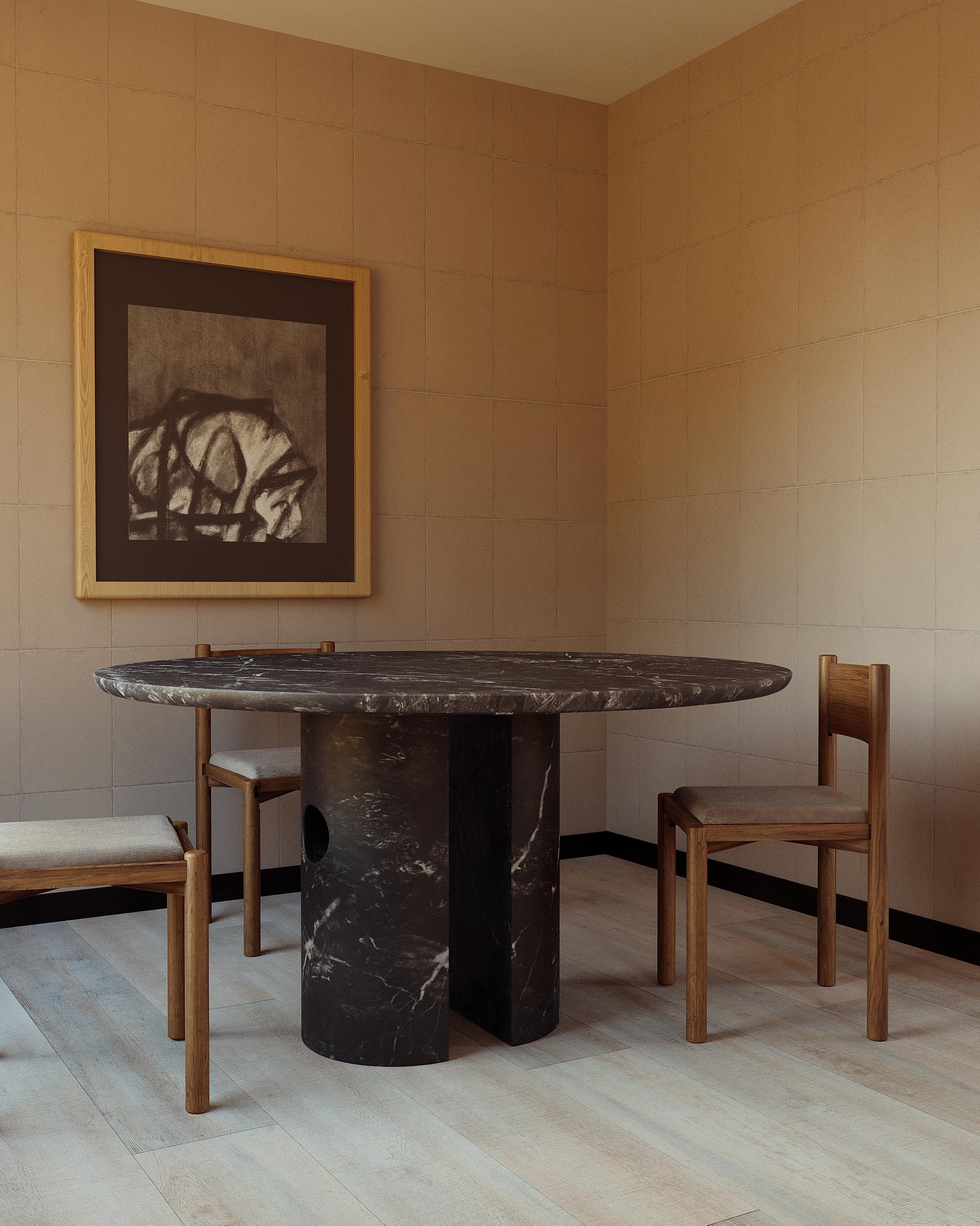 Meta Marble Dining Table - Nero Marquina - Phillip Jividen In condizioni Nuovo in vendita a Lebanon, OH