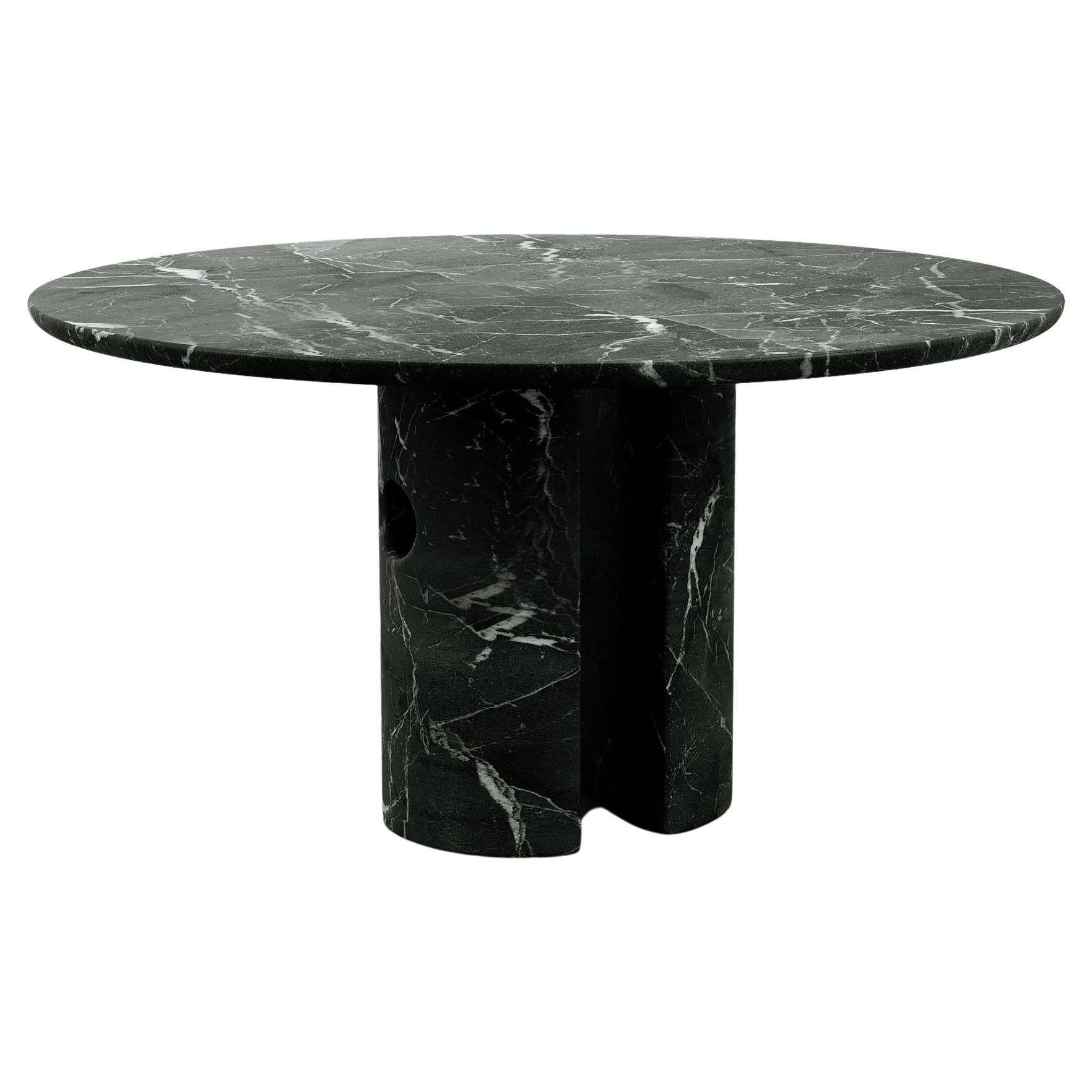 Esstisch aus Meta-Marmor – Nero Marquina – Phillip Jividen