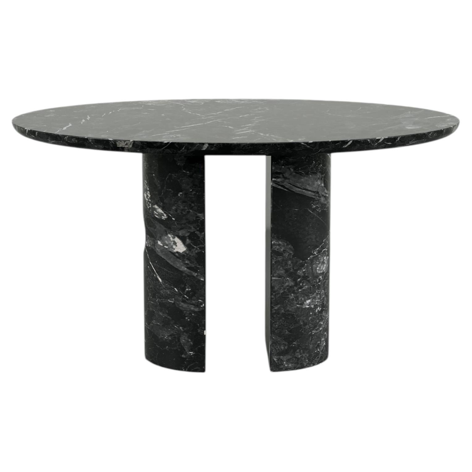 Meta Nero Marquina Marble Table by Phillip Jividen