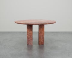 Meta Rojo Breccia Marble Table by Phillip Jividen