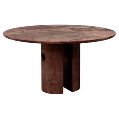 Mesa de Comedor Meta Mármol - Ónice Rojo - Phillip Jividen