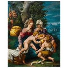 Metà XVII secolo, Scuola rubensiana, Sacra Famiglia con San Giovannino