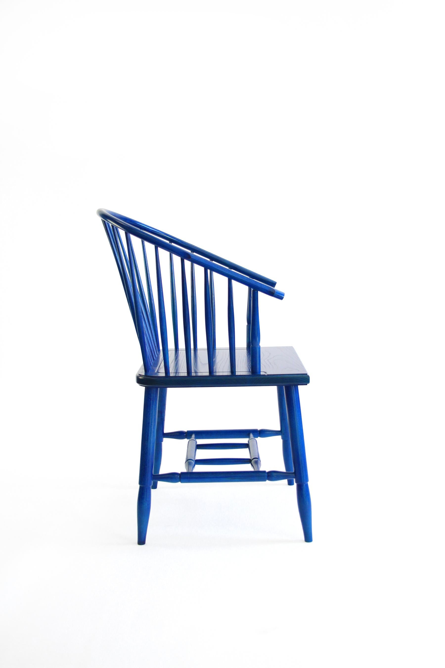 Scandinavian Modern Metacom Armchair, Contemporary Windsor Chair For Sale