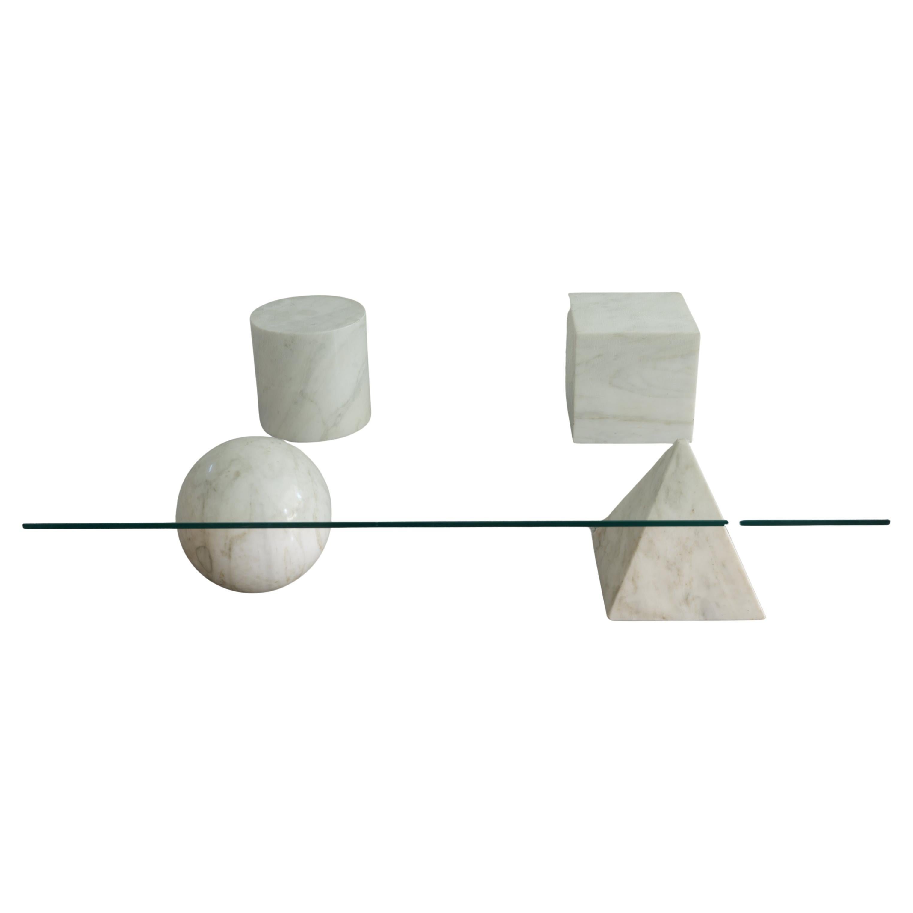 Metafora Couchtisch von Massimo und Lella Vignelli für Casigliani, 1979.