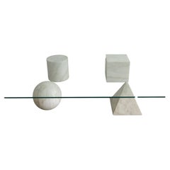 Mesa de centro Metafora de Massimo and Lella Vignelli para Casigliani, 1979.
