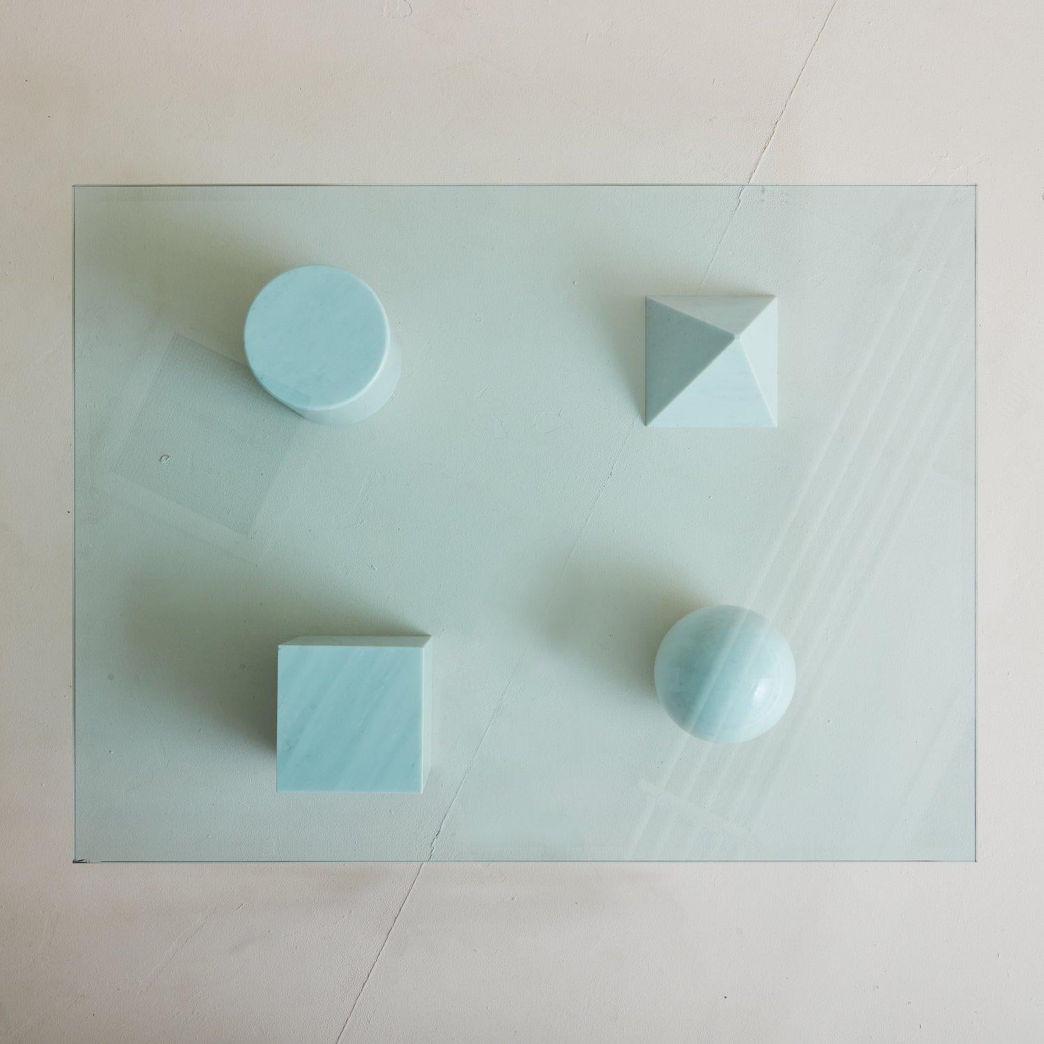 Metafora Coffee Table in Carrara Marble by Massimo + Lella Vignelli, Italy 1970s In Good Condition In Chicago, IL