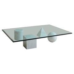 Metafora Coffee Table in Carrara Marble by Massimo + Lella Vignelli, Italy 1970s