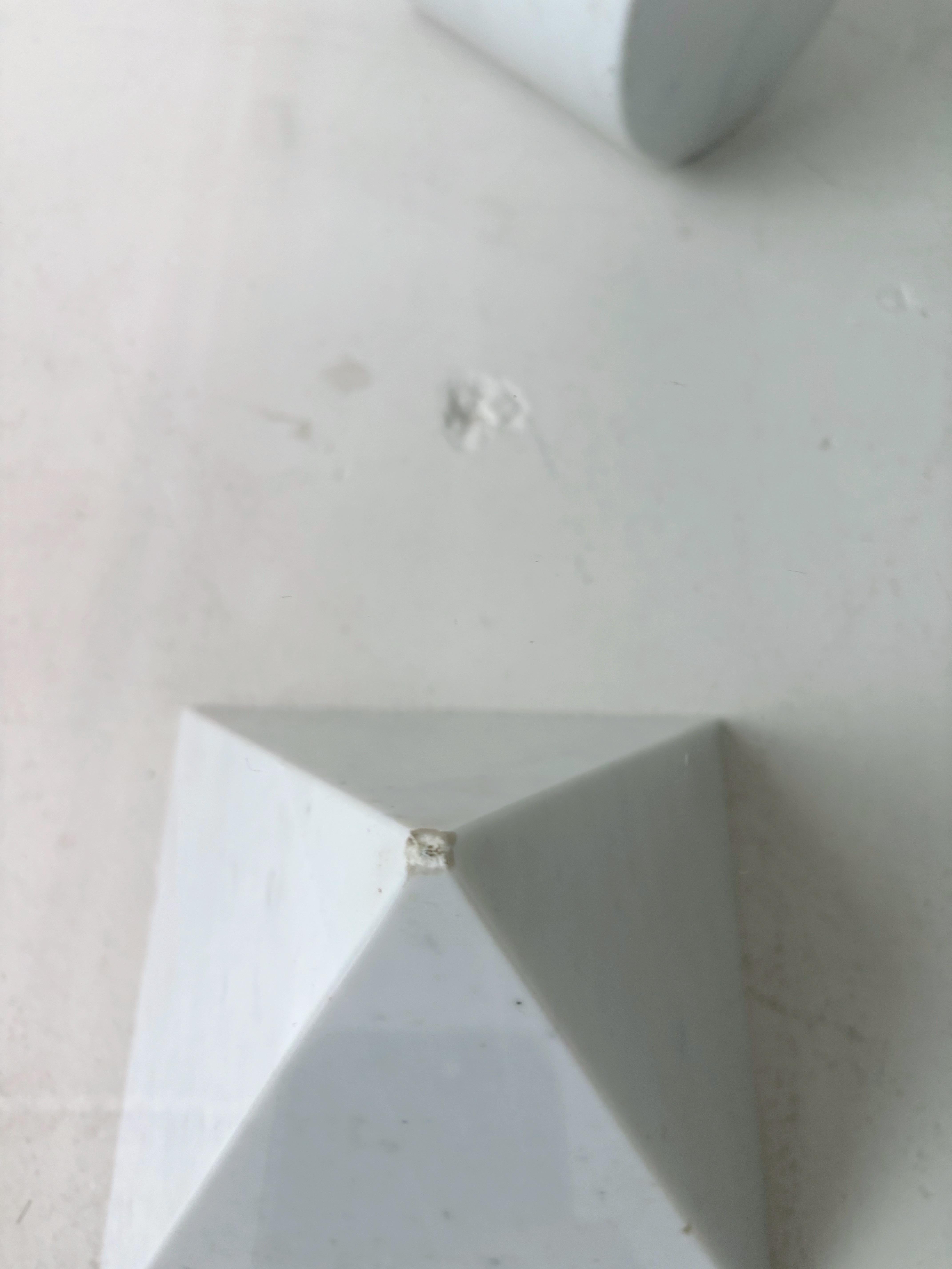 Table basse Metafora en marbre blanc de Carrare par Lella et Massimo Vignelli Bon état - En vente à Outremont, QC