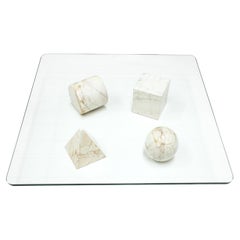 Metafora Marble & Glass Coffee Table by Massimo & Lella Vignelli