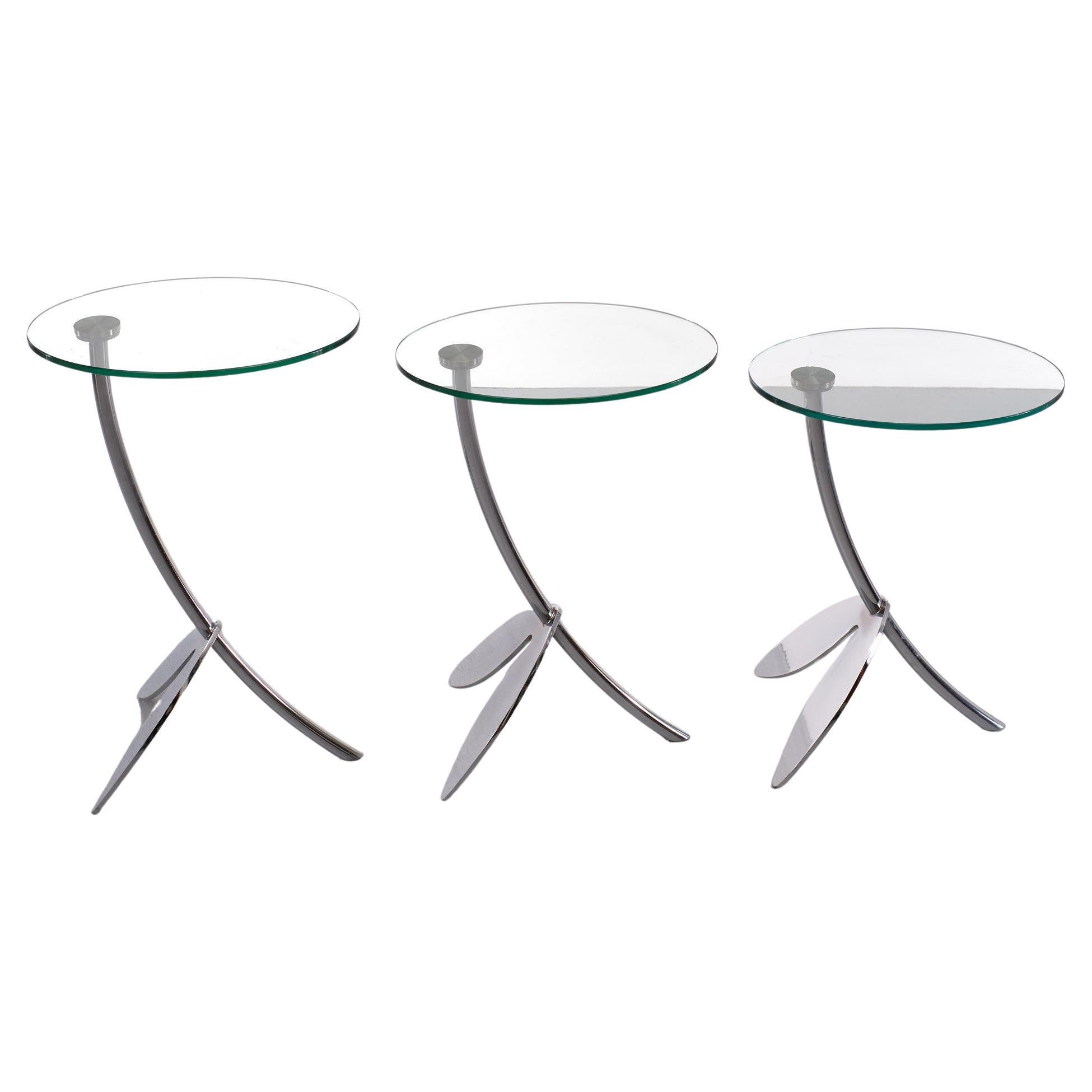 Metaform ''Papillon'' Nesting Tables by Thomas Althaus In Good Condition In Den Haag, NL