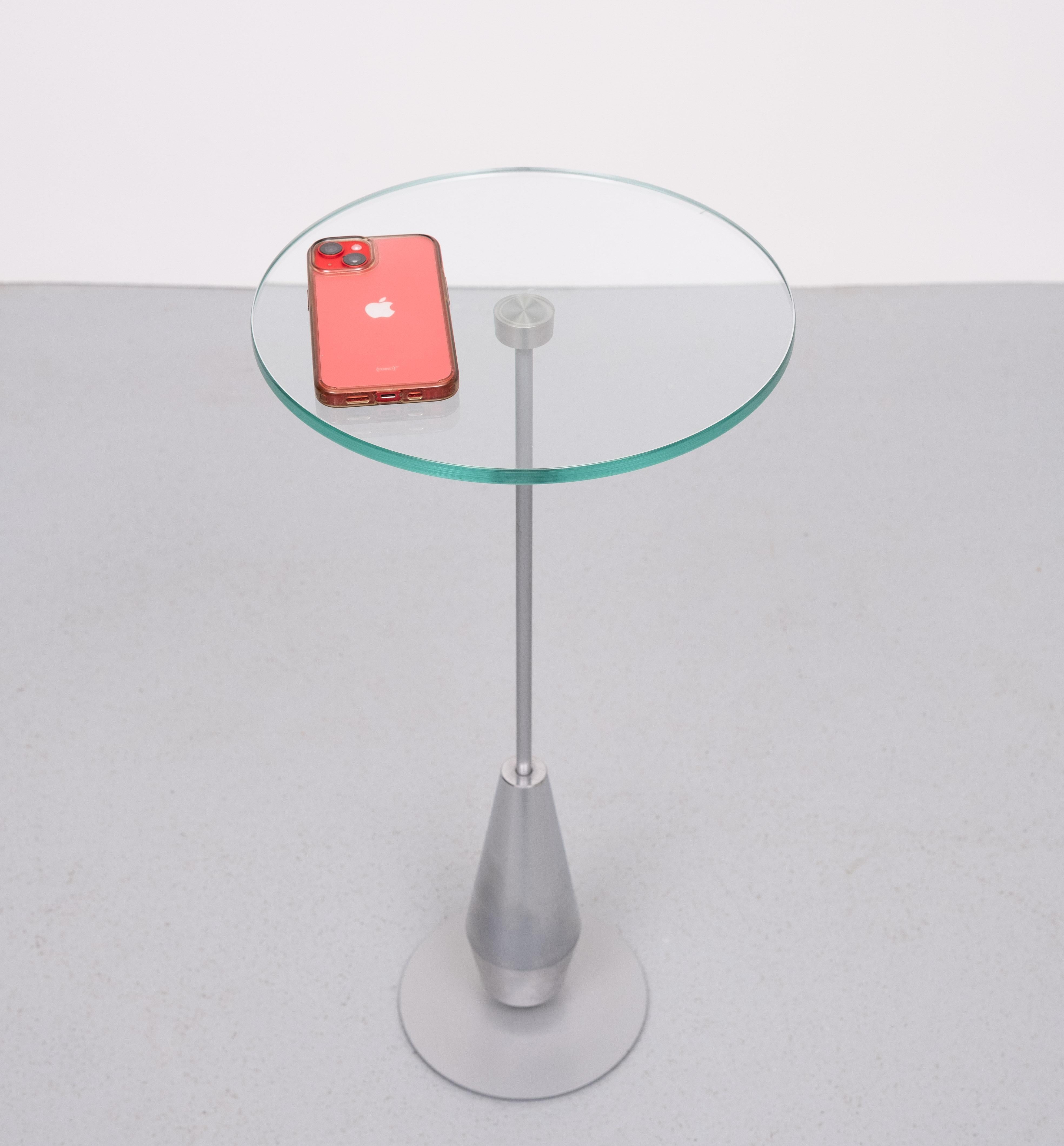 Late 20th Century Metaform small elegant side table 1980s For Sale