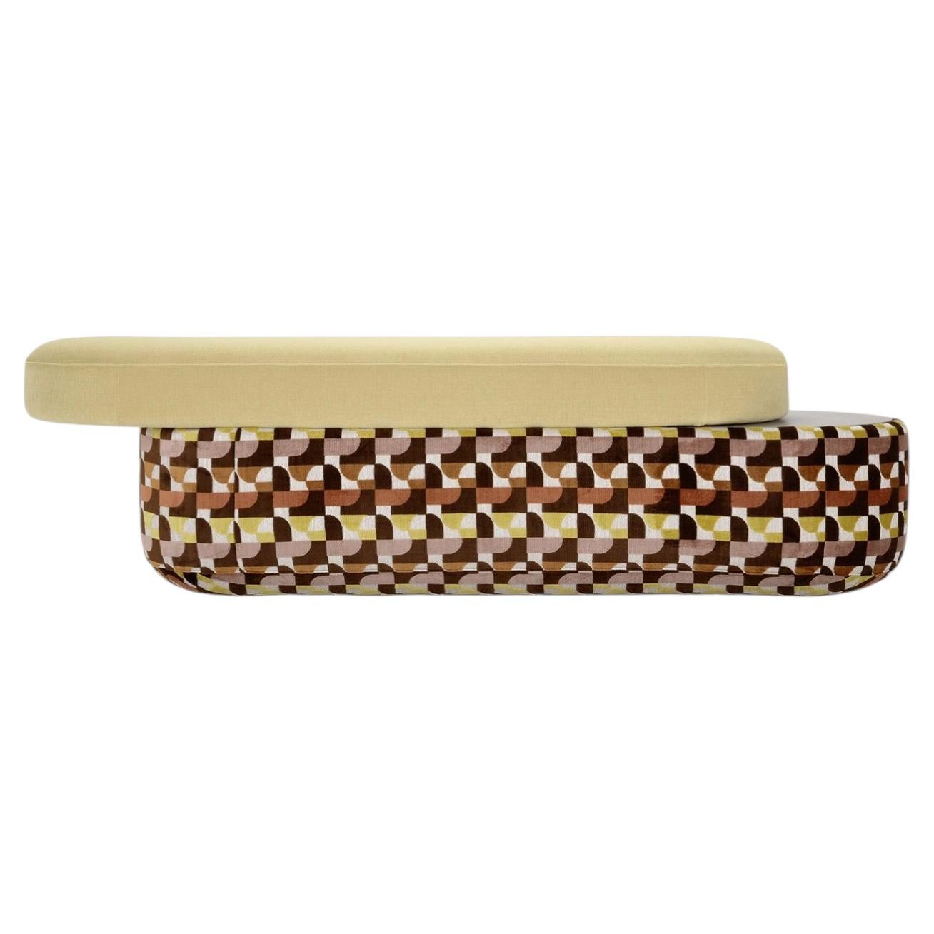 Metagramma F2 Multicolor Sofa Module with Jaquard Upholstery