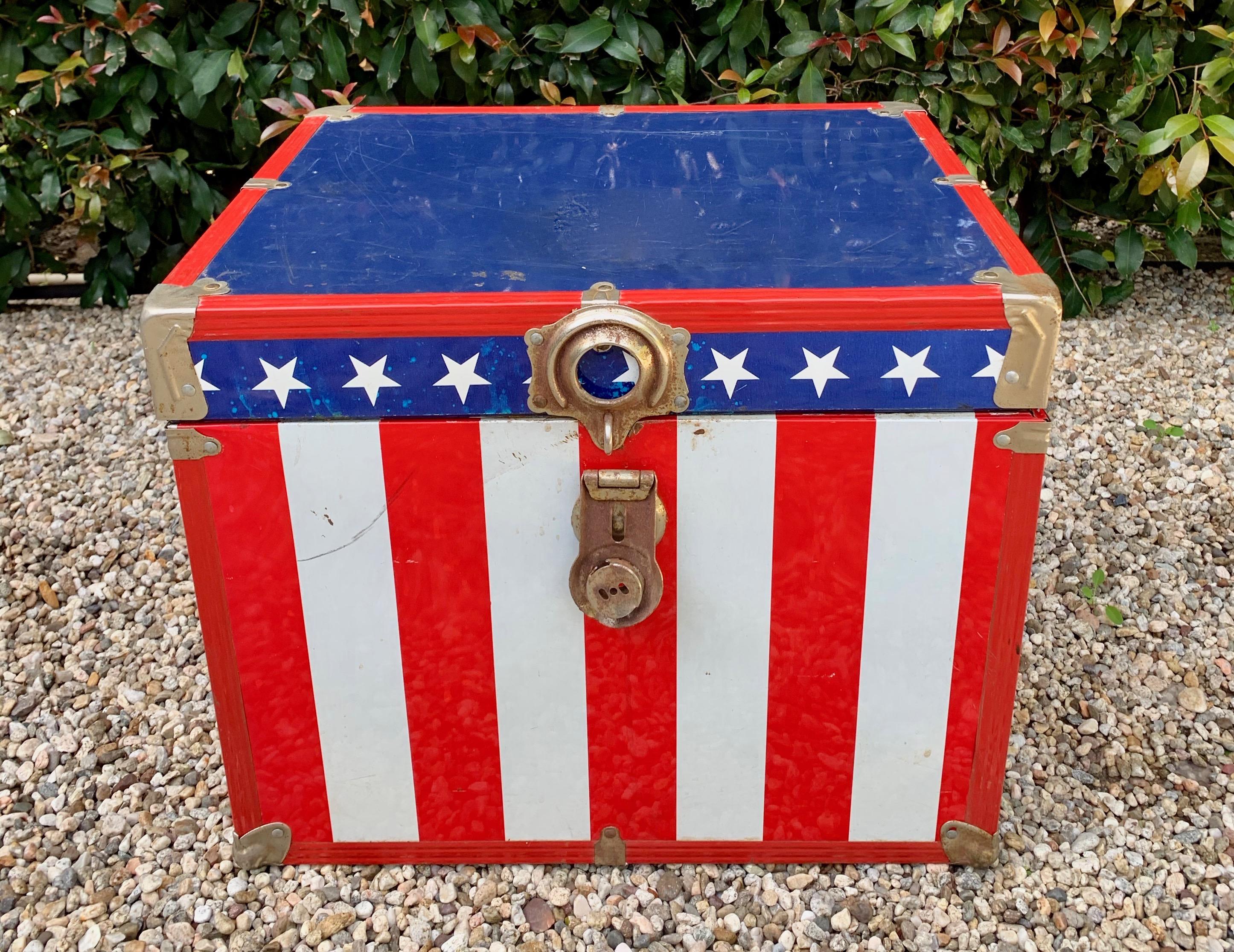 Metal, 1970s Stars and Stripes Roadie Box For Sale 4
