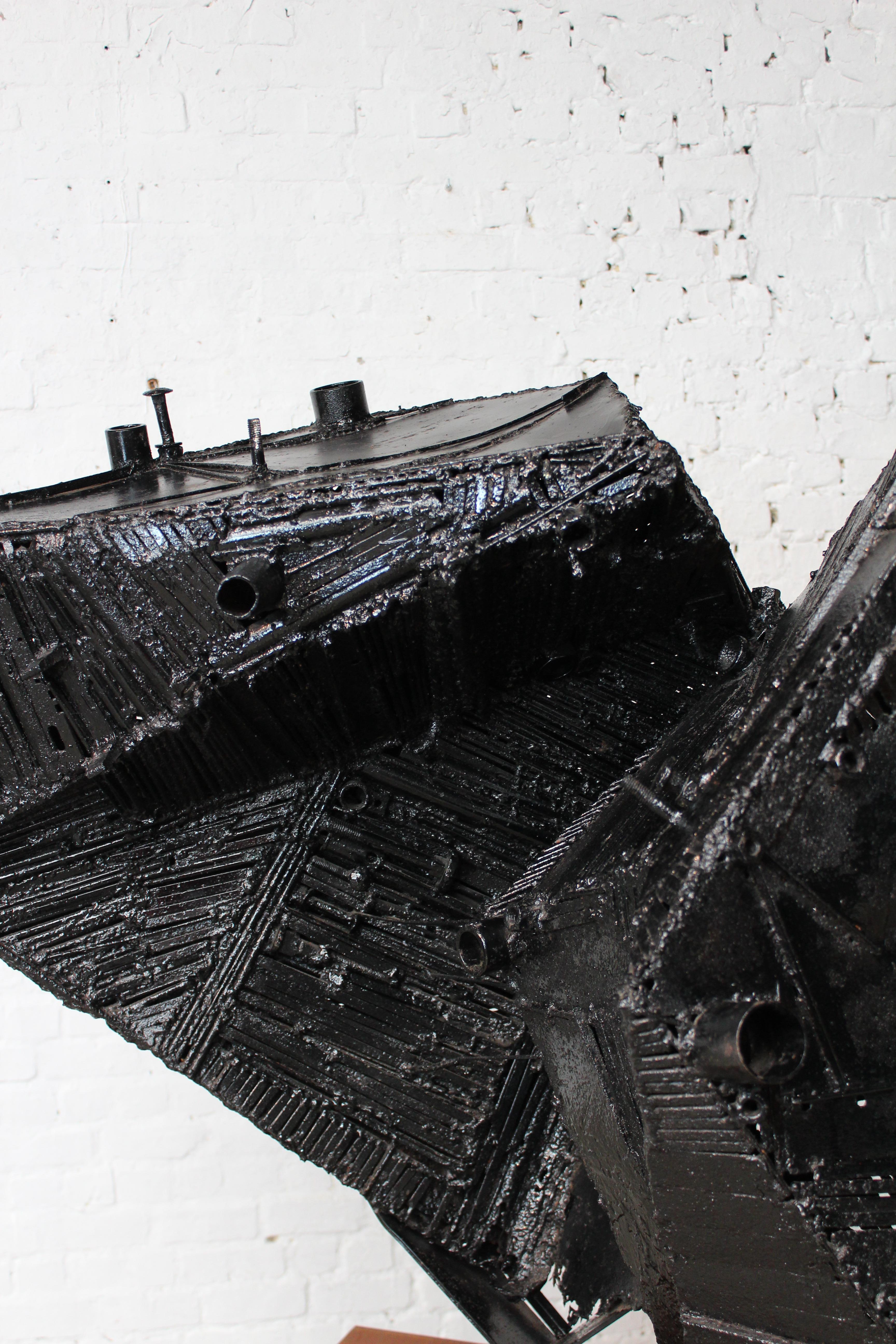 Abstrakte Metallkonstruktion des belgischen Künstlers Paul Van Gyseghem im Angebot 4