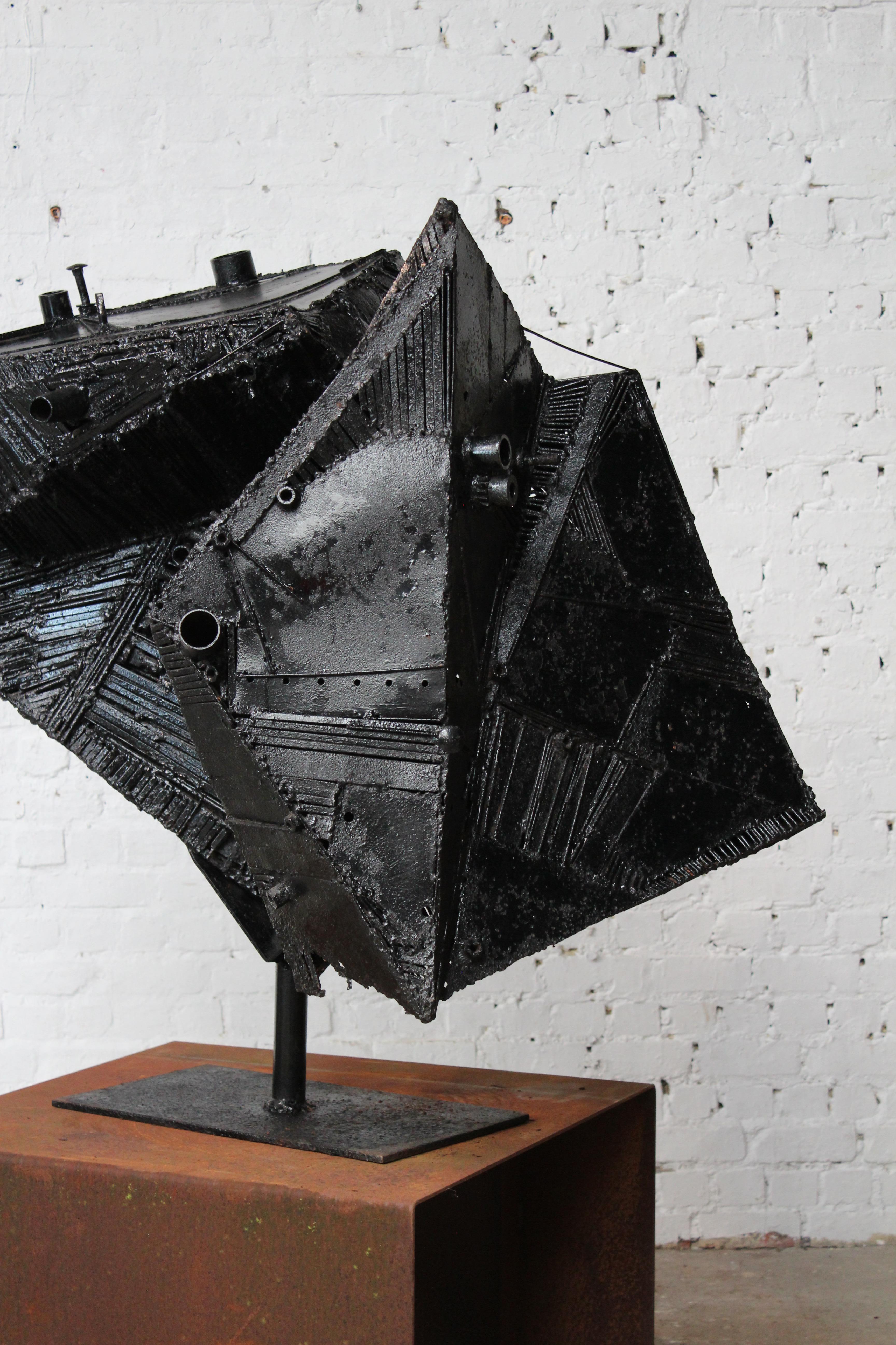 Abstrakte Metallkonstruktion des belgischen Künstlers Paul Van Gyseghem (Brutalismus) im Angebot