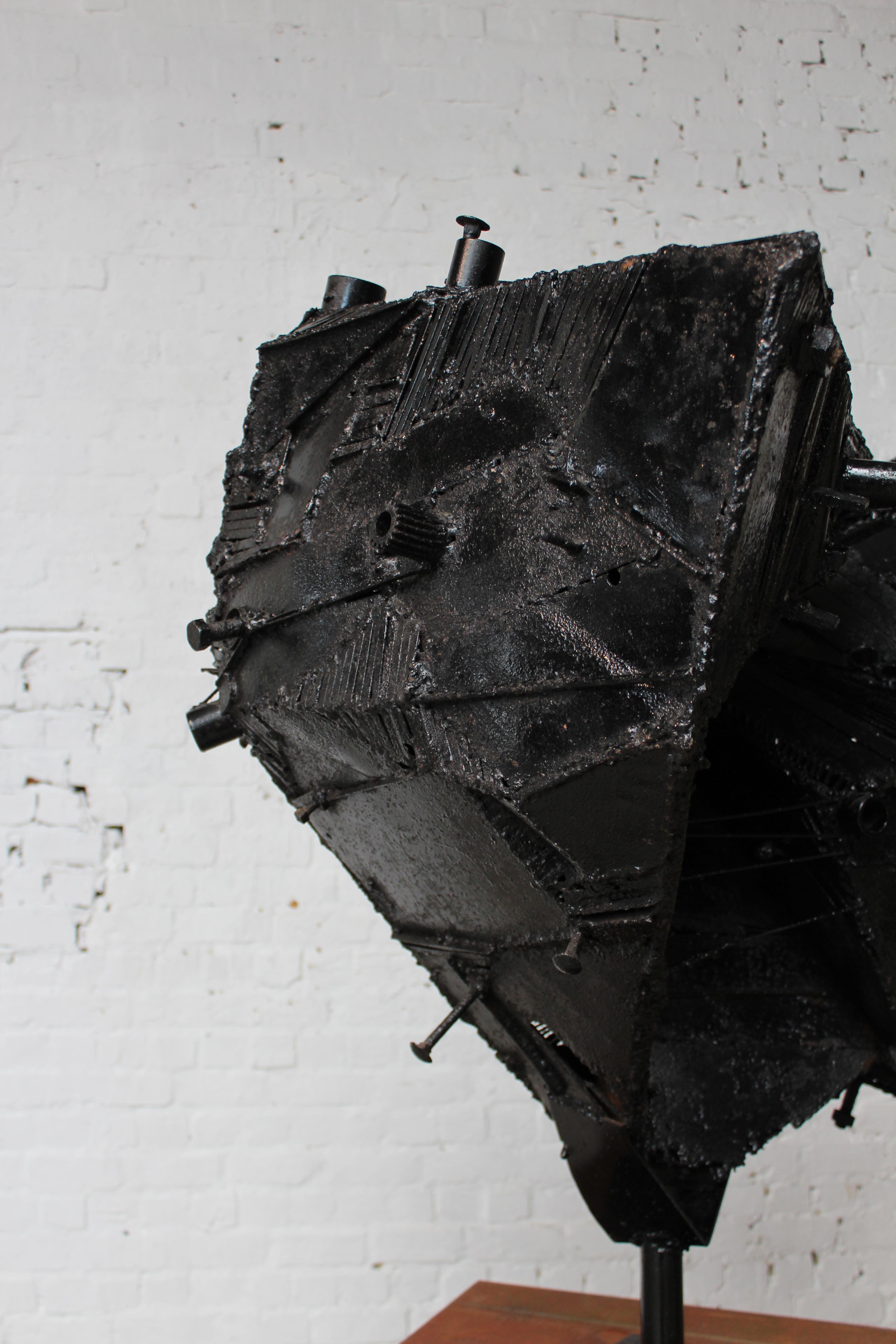 Abstrakte Metallkonstruktion des belgischen Künstlers Paul Van Gyseghem im Angebot 1