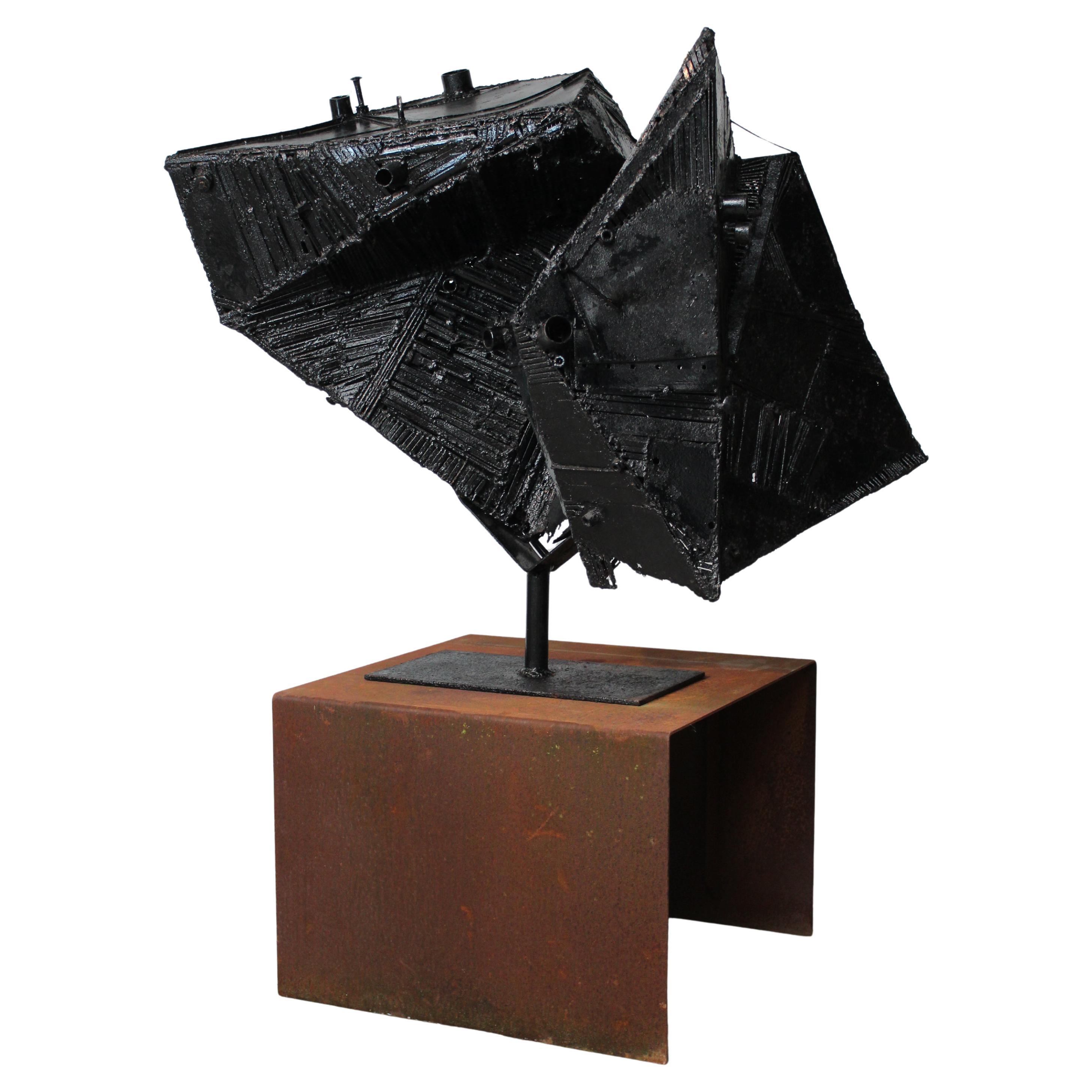 Metal abstract construction by the Belgian artist Paul Van Gyseghem