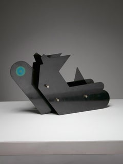 Sculpture abstraite en métal de Lucio Del Pezzo pour le Studio Marconi, Italie, 1970