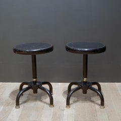 Metal "Adjusto" Swivel Counter Stools, c.1970