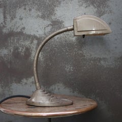 Metal American Industrial Cast Iron Table Desk Light